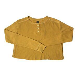 Wild Fable Women’s Yellow Cropped Long Sleeve – M